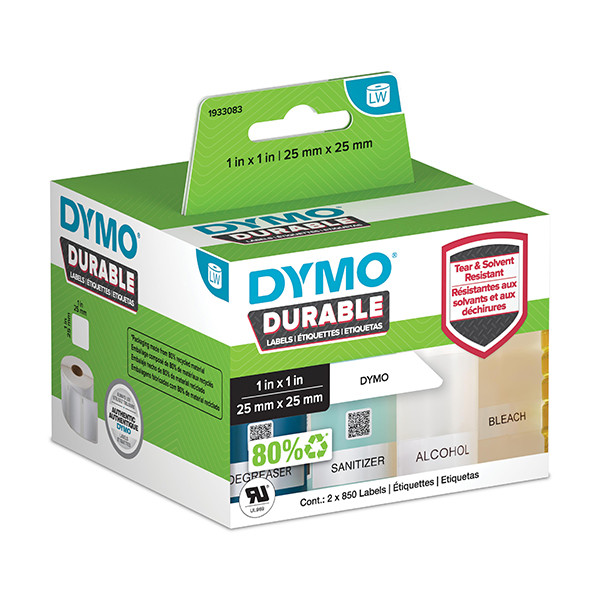 Dymo 1933083  / 22112286 étiquettes durables carrées (d'origine) 1933083 088576 - 1