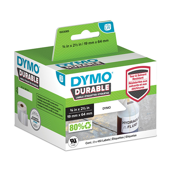 Dymo 1933085 / 2112284 étiquettes code-barres résistantes (d'origine) 1933085 088580 - 1