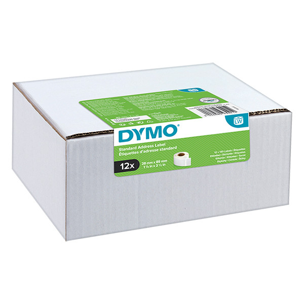 Dymo 2093091 étiquettes d'adresse 12 rouleaux 99010 (d'origine) 2093091 089154 - 1