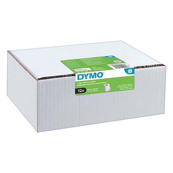 Dymo 2093093 étiquettes d'adresse larges pack avantageux 12 rouleaux 99012 (d'origine) 2093093 089158 - 1