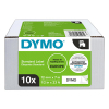 Dymo 2093097 ruban 12 mm 10 rubans 45013 (d'origine) - noir sur blanc