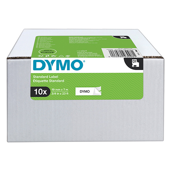 Dymo 2093098 ruban 19 mm 10 rubans 45803 (d'origine) - noir sur blanc 2093098 089170 - 1