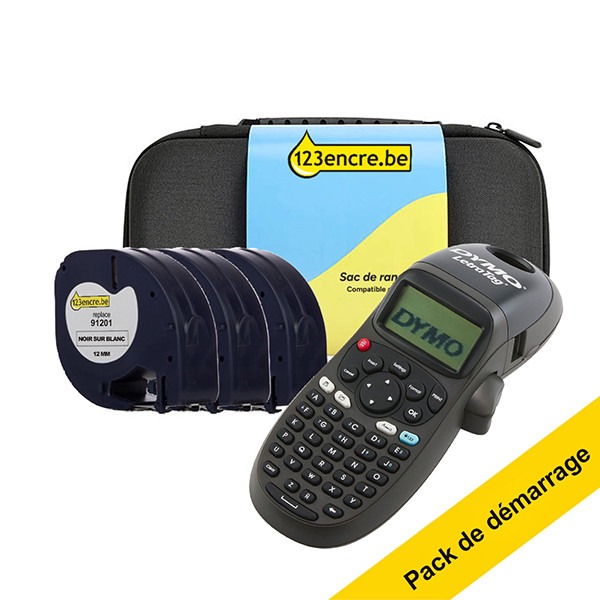 Dymo LT-100H système de lettrage avec sac de rangement et 3 rubans adhésifs - noir 833491 - 1