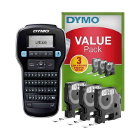 Dymo LabelManager 160 système de lettrage (AZERTY) Value Pack 2142991 2180810 833422