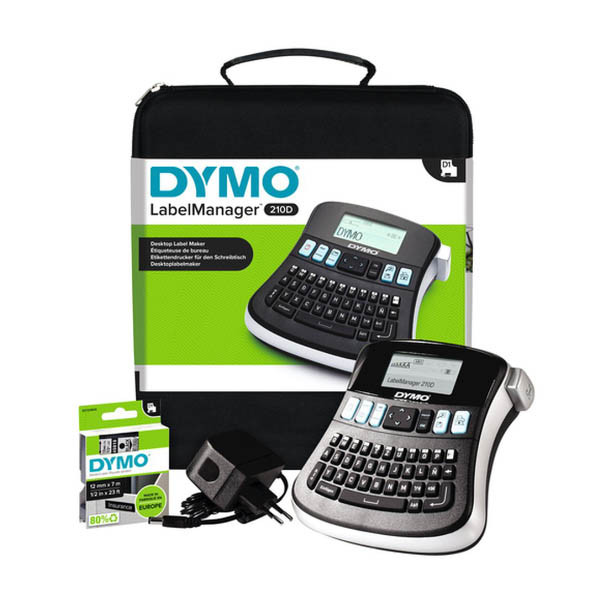 Dymo LabelManager 210D système de lettrage avec mallette (QWERTY) 833317 - 1