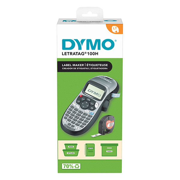 Dymo LetraTag LT-100H système de lettrage - argent 2174577 833425 - 3