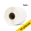 Offre : 10x Dymo S0904980 étiquettes d'expédition FedEx extra larges (marque 123encre) 653286 - 1