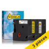 Offre : 3x marque 123encre remplace Dymo D1 lot de rubans 12 mm - noir sur blanc, noir sur transparent et noir sur jaune