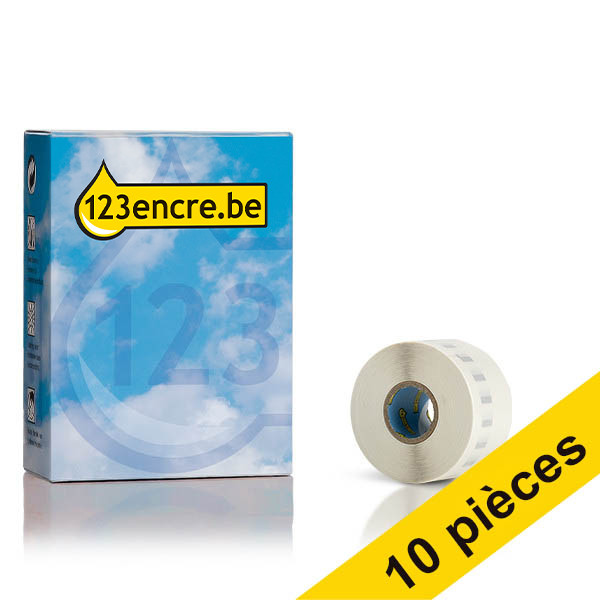 Offre : 10x étiquettes d'adresse larges transparentes Dymo S0722410/99013 (marque 123encre) nouvelle version 650892 - 1