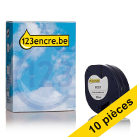 Dymo Offre : 10x Dymo S0721660 / 91221 ruban plastique 12 mm (marque 123encre) - blanc S0721660C 650774
