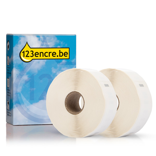 Offre : 2x Dymo 1933085 / 2112284 étiquettes à code-barres durables (marque 123encre) 650508 - 1