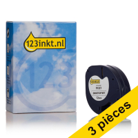 Dymo Offre : 3x Dymo S0721660 / 91221 ruban plastique 12 mm (marque 123encre) - blanc S0721660C 088322