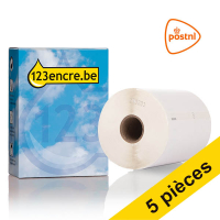 Offre : 5x Dymo 1933086 étiquettes d'expédition PostNL résistantes extra grandes (marque 123encre) 650617