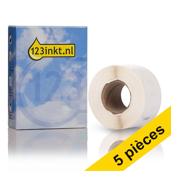 Offre : 5x Dymo 1976411 / 22112283 étiquettes d'adresse étroites et durables (marque 123encre) 653086 - 1