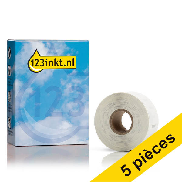 Offre : 5x Dymo 1983172 étiquettes d'adresse larges 1 rouleau (marque 123encre) 653088 - 1