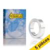 Offre : 5x Dymo S0720170 / 32500 Rhino ruban non adhésif en acier inoxydable 12 mm (marque 123encre) - argent