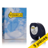 Offre : 5x Dymo S0721510/91200 ruban d'étiquettes en papier 12 mm (marque 123encre) - blanc