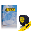Offre : 5x Dymo S0721620/91202 ruban d'étiquettes plastique 12 mm (marque 123encre) - jaune