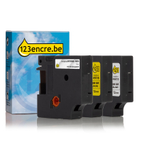Offre : Marque 123encre remplace Dymo D1 12 mm multipack de ruban d'étiquettes