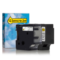 Dymo Offre : marque 123encre remplace le multipack Dymo IND Rhino 24 mm ruban adhésif permanent en polyester - noir sur blanc et noir sur transparent 1734523C 1805433C 089239