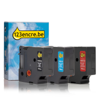 Dymo Offre : marque 123encre remplace le multipack de ruban vinyle Dymo IND Rhino 19 mm 1805417C 1805422C 1805436C 089237