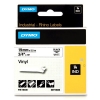 Dymo S0718620/18445 IND Rhino ruban adhésif vinyle 19 mm (d'origine) - noir sur blanc