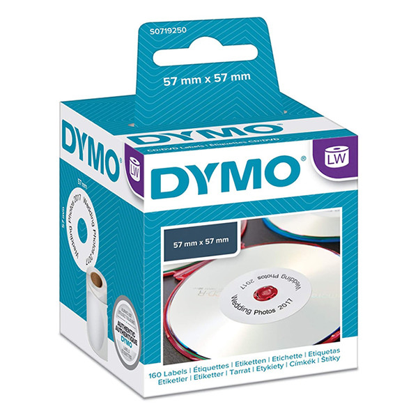 Dymo S0719250/14681 étiquettes pour CD et DVD (d'origine) 14681 088526 - 1