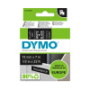 Dymo S0720610/45021 ruban d'étiquettes 12 mm (d'origine) - blanc sur noir