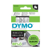 Dymo S0720670/40910 ruban d'étiquettes 9 mm (d'origine) - noir sur transparent