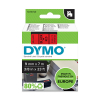 Dymo S0720720/40917 ruban d'étiquettes 9 mm (d'origine) - noir sur rouge