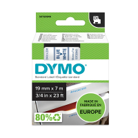 Dymo S0720840/45804 ruban d'étiquettes 19 mm (d'origine) - bleu sur blanc S0720840 088404