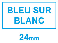 Dymo S0720940 / 53714 ruban d'étiquettes 24 mm (marque 123encre) - bleu sur blanc S0720940C 088425 - 1