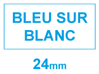 Dymo S0720940 / 53714 ruban d'étiquettes 24 mm (marque 123encre) - bleu sur blanc S0720940C 088425