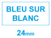 Dymo S0720940 / 53714 ruban d'étiquettes 24 mm (marque 123encre) - bleu sur blanc