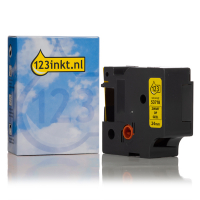 Dymo S0720980/53718 ruban 24 mm (marque 123encre) - noir sur jaune 088433