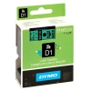 Dymo S0720990/53719 ruban d'étiquettes 24 mm (d'origine) - noir sur vert