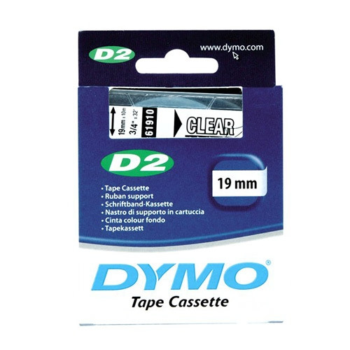 Dymo S0721140/61910 ruban d'étiquettes 19 mm (d'origine) - transparent S0721140 088810 - 1