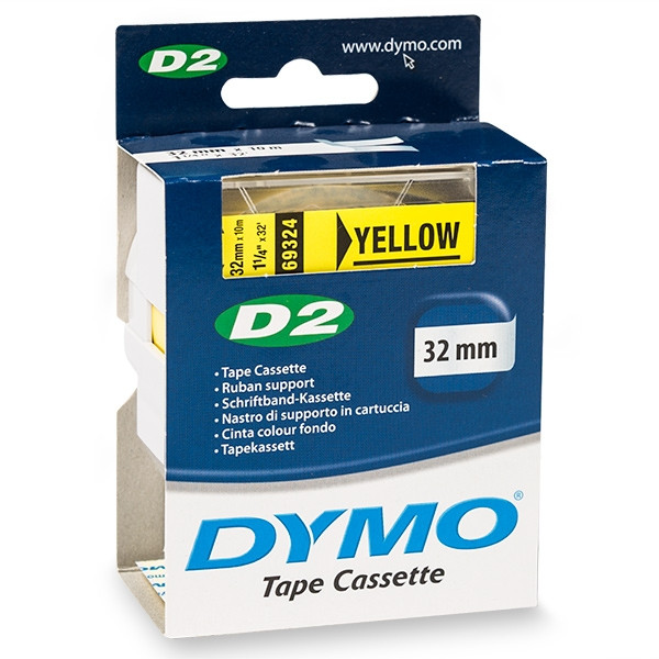Dymo S0721280/69324 ruban d'étiquettes 32 mm (d'origine) - jaune S0721280 088820 - 1