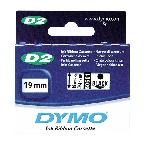 Dymo S0721300/60601 ruban encreur 19 mm (d'origine) - noir S0721300 088800 - 1