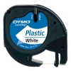 Dymo S0721610/91201 ruban d'étiquettes en plastique 12 mm (d'origine) - blanc