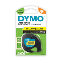 Dymo S0721620/91202 ruban d'étiquettes plastique 12 mm (d'origine) - jaune S0721620 088304