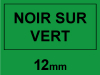 Dymo S0721640/91204 ruban en plastique 12 mm (marque 123encre) - vert