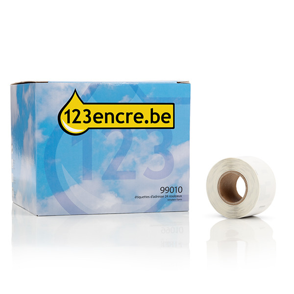 Dymo S0722360 / 13188 étiquettes d'adresse pack avantageux 24 rouleaux 99010 (marque 123encre) S0722360C 088545 - 1