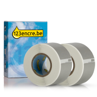 Dymo S0722370 / 99010 étiquettes d'adresse 2 rouleaux (marque 123encre) - argent 089358