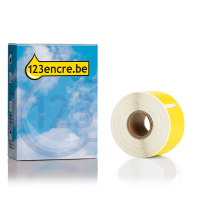Dymo S0722400 / 99012 étiquettes d'adresse larges jaunes 2 rouleaux (marque 123encre) S0722400C 089268