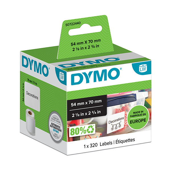 Dymo S0722440/99015 grandes étiquettes multifonctions (d'origine) S0722440 088510 - 1