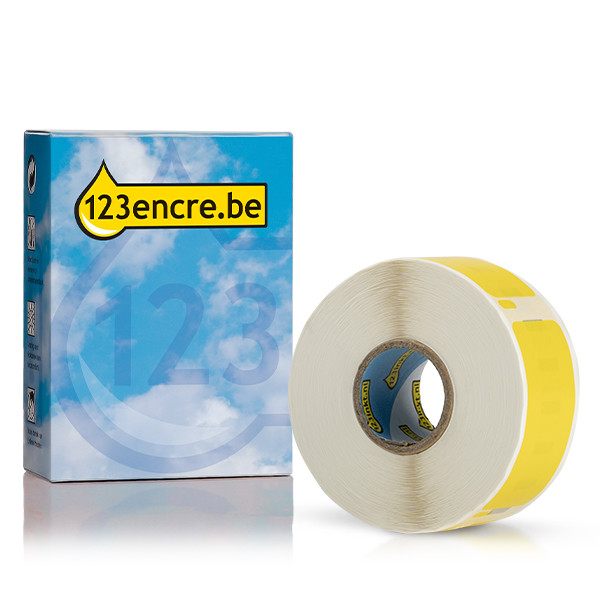 Dymo S0722520 / 11352 grandes étiquettes pour adresse de retour (marque 123encre) - jaune 089354 - 1