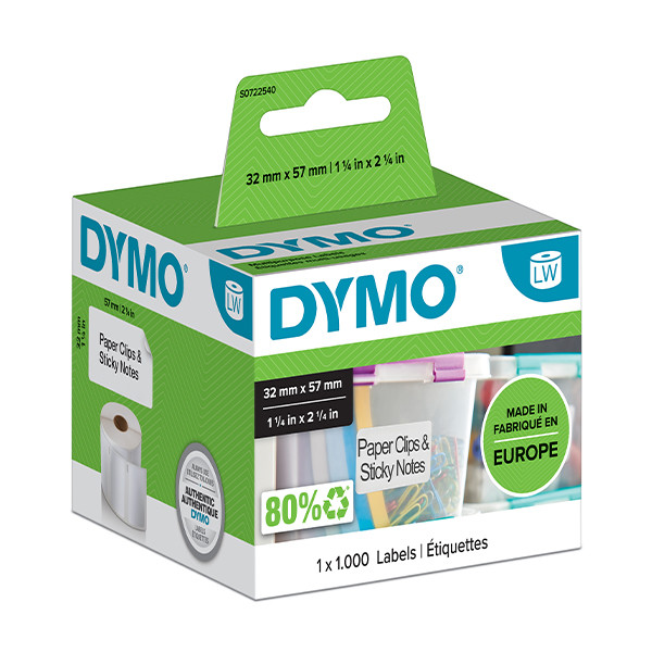 Dymo S0722540/11354 étiquettes multifonctions amovibles (d'origine) S0722540 088520 - 1