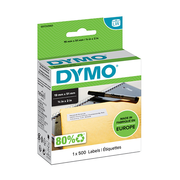 Dymo S0722550/11355 étiquettes multi-usage amovibles (d'origine) Dymo