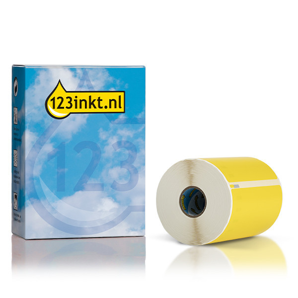 Dymo S0904980 étiquettes d'expédition bpost extra larges (marque 123encre) - jaune 653337 - 3